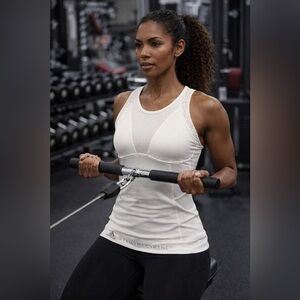 Adidas by Stella McCartney White Heat Ready Performance Top